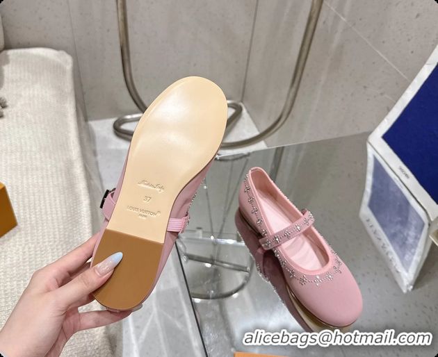 Purchase Louis Vuitton LV Romy Ballet Ballerina Flats with Studs Pink Lambskin 6061405