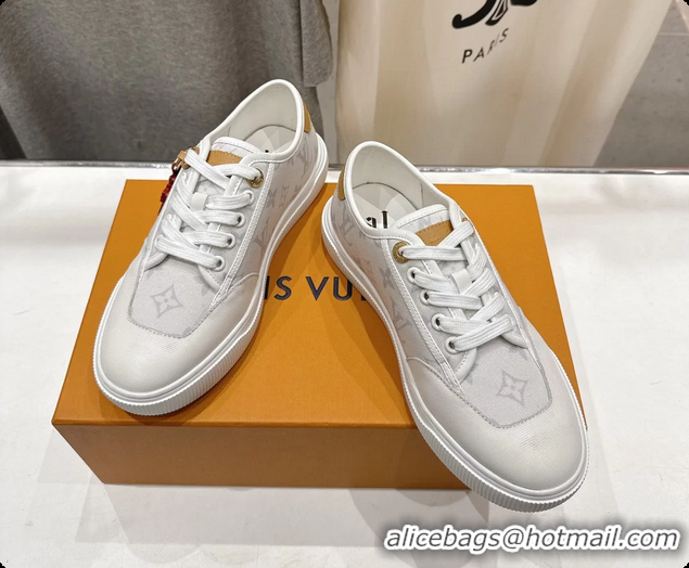 Purchase Louis Vuitton LV Lagoon White Monogram Canvas Sneakers 6061408