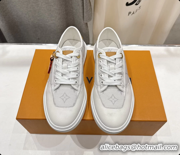 Purchase Louis Vuitton LV Lagoon White Monogram Canvas Sneakers 6061408