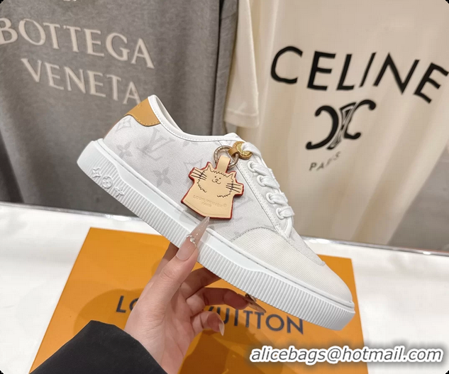 Purchase Louis Vuitton LV Lagoon White Monogram Canvas Sneakers 6061408