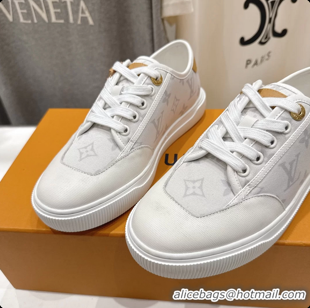 Purchase Louis Vuitton LV Lagoon White Monogram Canvas Sneakers 6061408