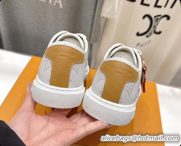 Purchase Louis Vuitton LV Lagoon White Monogram Canvas Sneakers 6061408