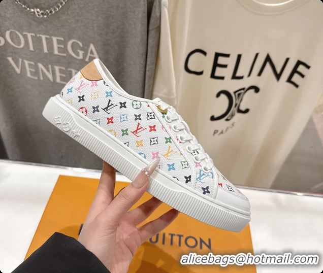 Grade Quality Louis Vuitton LV Lagoon White Multicolor Monogram Canvas Sneakers 6061408