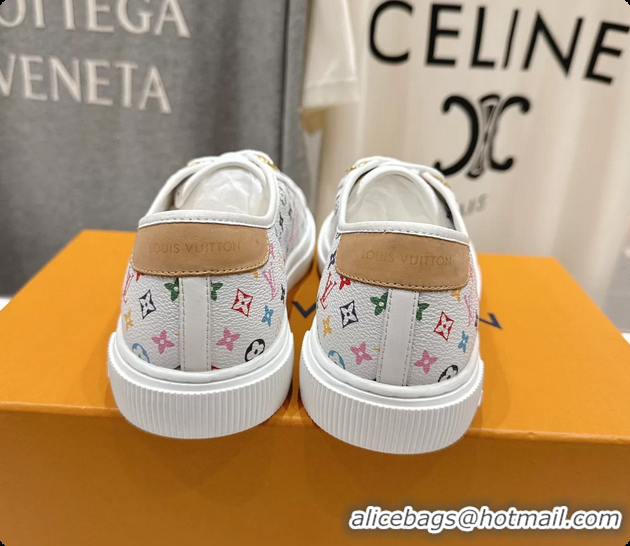 Grade Quality Louis Vuitton LV Lagoon White Multicolor Monogram Canvas Sneakers 6061408