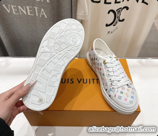 Grade Quality Louis Vuitton LV Lagoon White Multicolor Monogram Canvas Sneakers 6061408