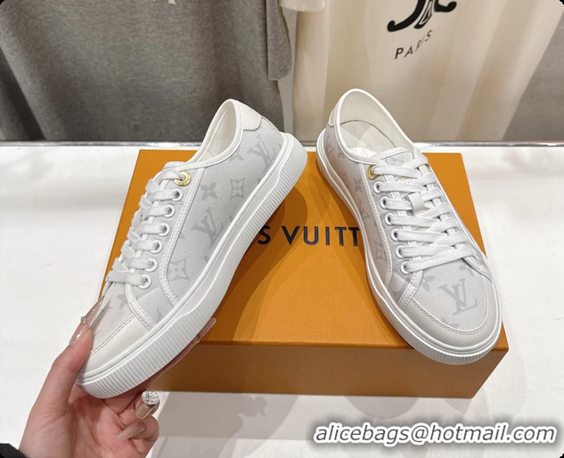 Popular Style Louis Vuitton LV Lagoon Cherry White Monogram Canvas Sneakers 6061408