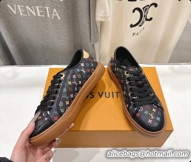 Best Price Louis Vuitton LV Lagoon Black Multicolor Monogram Canvas Sneakers 6061409