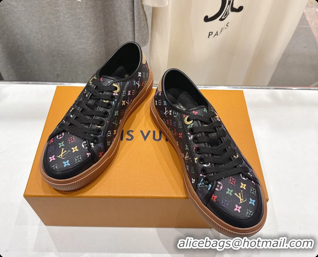 Best Price Louis Vuitton LV Lagoon Black Multicolor Monogram Canvas Sneakers 6061409