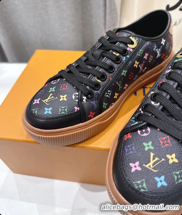 Best Price Louis Vuitton LV Lagoon Black Multicolor Monogram Canvas Sneakers 6061409