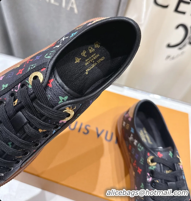 Best Price Louis Vuitton LV Lagoon Black Multicolor Monogram Canvas Sneakers 6061409