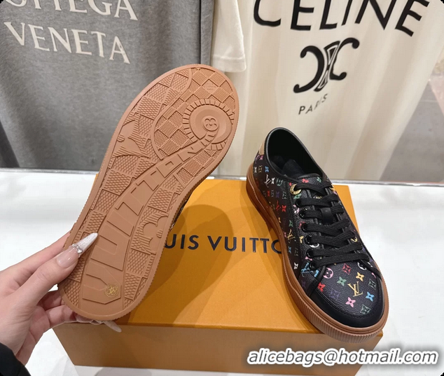 Best Price Louis Vuitton LV Lagoon Black Multicolor Monogram Canvas Sneakers 6061409
