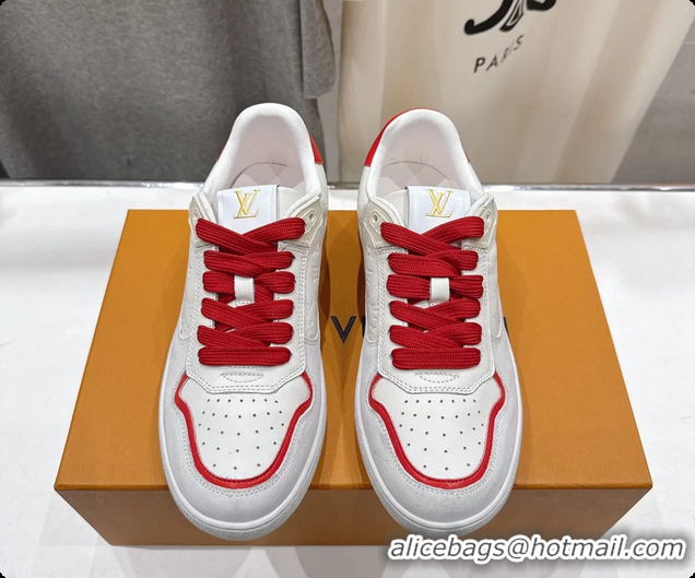 Classic Hot Louis Vuitton LV Lagoon White Calfskin Leather Sneakers 6061409