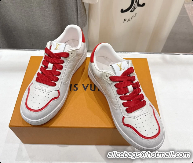 Classic Hot Louis Vuitton LV Lagoon White Calfskin Leather Sneakers 6061409