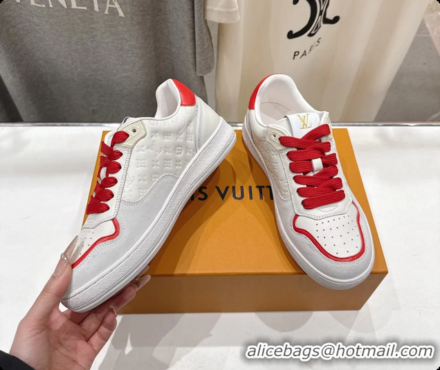 Classic Hot Louis Vuitton LV Lagoon White Calfskin Leather Sneakers 6061409