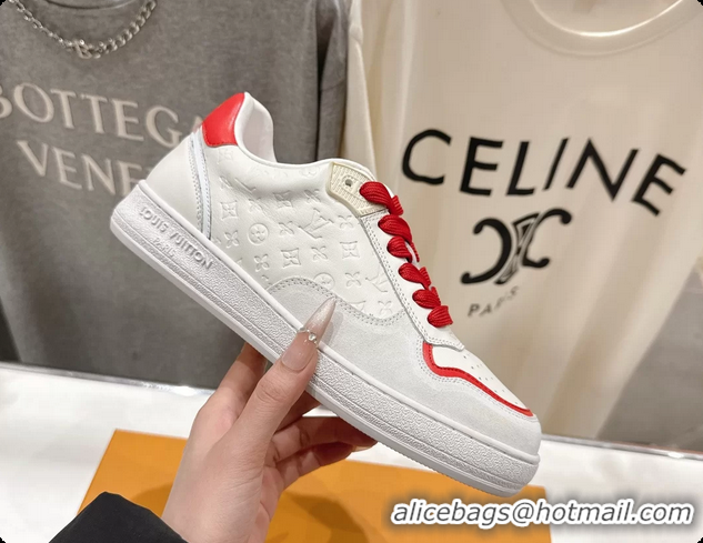 Classic Hot Louis Vuitton LV Lagoon White Calfskin Leather Sneakers 6061409