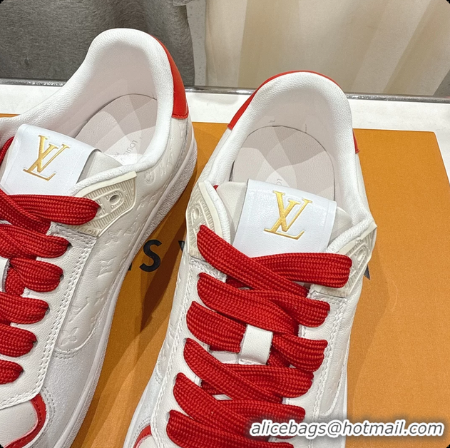 Classic Hot Louis Vuitton LV Lagoon White Calfskin Leather Sneakers 6061409
