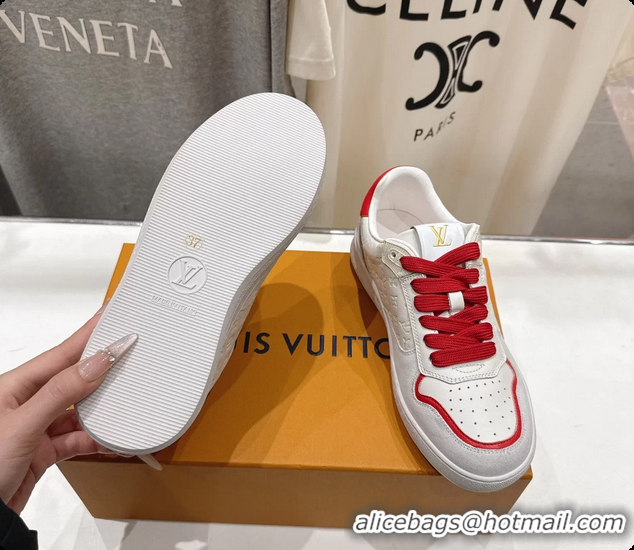 Classic Hot Louis Vuitton LV Lagoon White Calfskin Leather Sneakers 6061409