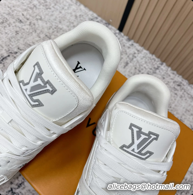 Low Cost Louis Vuitton LV Trainer Sneakers White Monogram Canvas 6061410