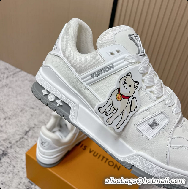 Low Cost Louis Vuitton LV Trainer Sneakers White Monogram Canvas 6061410