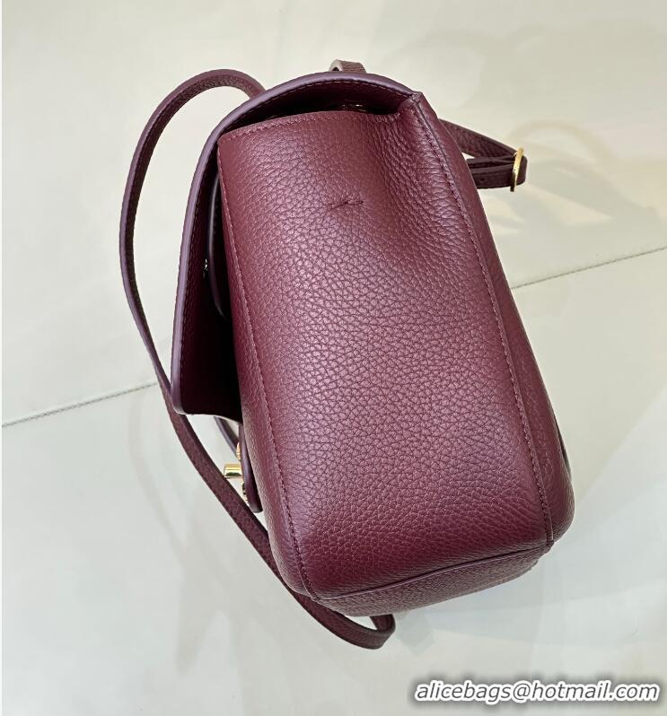 Buy Promotional Chanel Maxi Flap Bag Grained Calfskin AS6231 Burgundy/Gold 2026