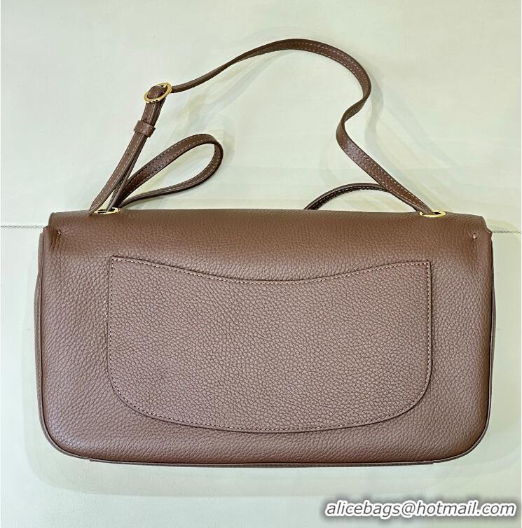 Well Crafted Chanel Maxi Flap Bag Grained Calfskin AS6231 Light Brown/Gold 2026