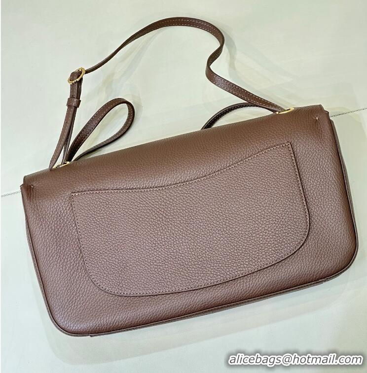 Well Crafted Chanel Maxi Flap Bag Grained Calfskin AS6231 Light Brown/Gold 2026