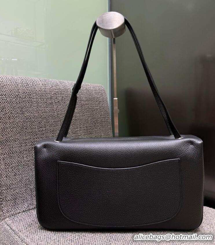 Top Design Chanel Maxi Flap Bag Grained Calfskin AS6231 Black/Silver 2026