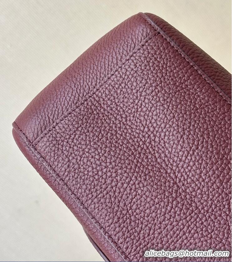 Reasonable Price Chanel Maxi Flap Bag Grained Calfskin AS6233 Burgundy/Gold 2026