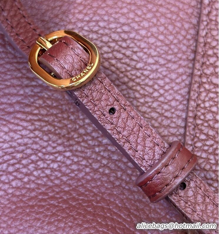 Reasonable Price Chanel Maxi Flap Bag Grained Calfskin AS6233 Burgundy/Gold 2026