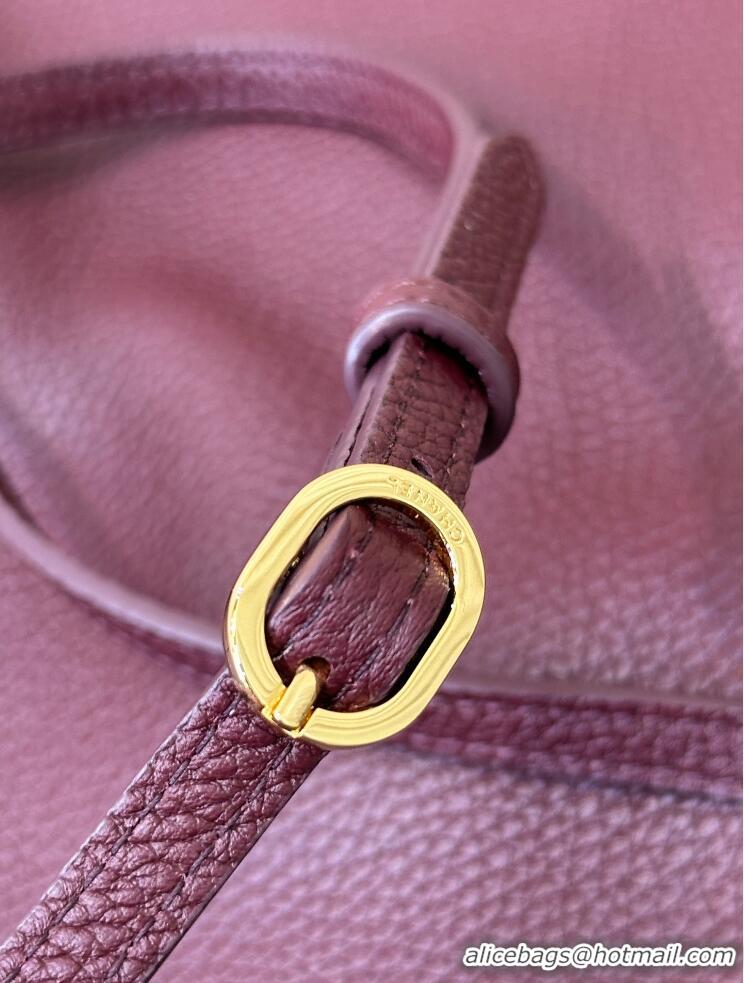 Reasonable Price Chanel Maxi Flap Bag Grained Calfskin AS6233 Burgundy/Gold 2026