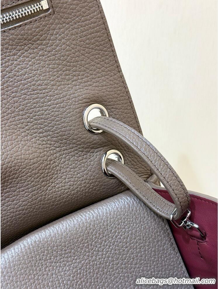 Well Crafted Chanel Maxi Flap Bag Grained Calfskin AS6233 Light Brown/Silver 2026