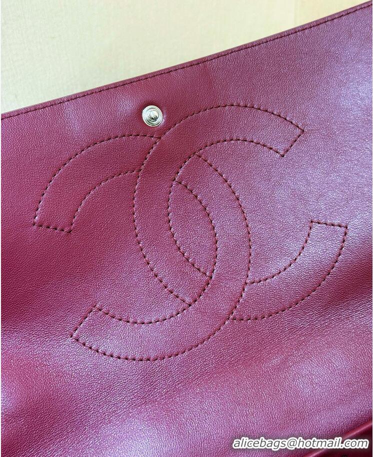 Well Crafted Chanel Maxi Flap Bag Grained Calfskin AS6233 Light Brown/Silver 2026