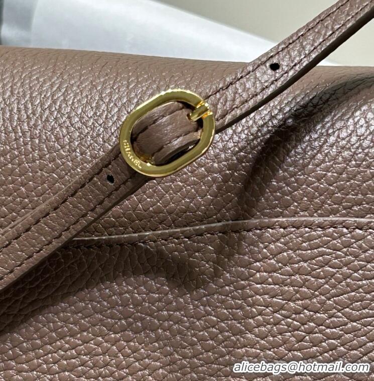 Buy Fashionable Chanel Maxi Flap Bag Grained Calfskin AS6233 Light Brown/Gold 2026