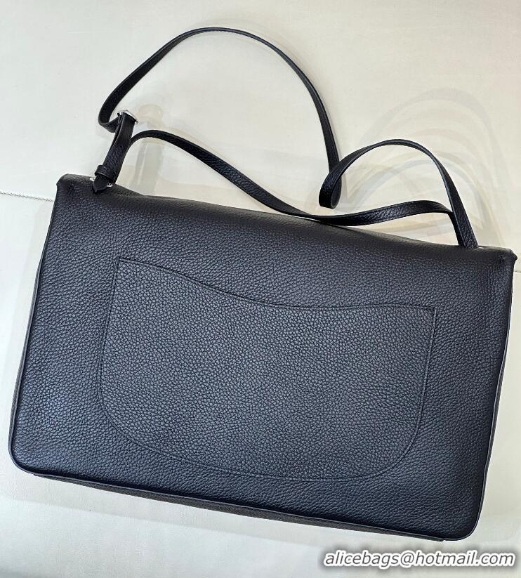 Top Quality Chanel Maxi Flap Bag Grained Calfskin AS6233 Black/Silver 2026