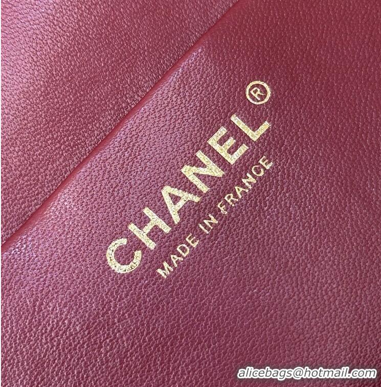 Best Grade Chanel Maxi Flap Bag Grained Calfskin AS6233 Black/Gold 2026