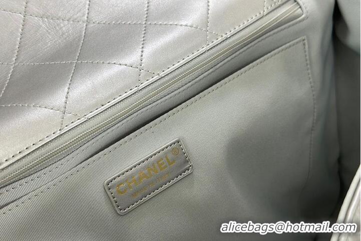 Buy Discount Chanel Classic Flap Bag in Metallic Lambskin AS2561 Silver-Tone Hardware