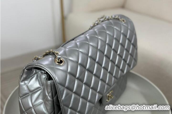 Buy Discount Chanel Classic Flap Bag in Metallic Lambskin AS2561 Silver-Tone Hardware