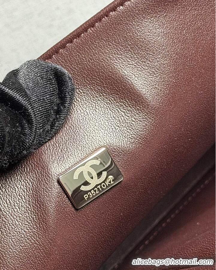 Top Quality Chanel Jumbo Caviar Classic Flap Bag AS2562 Dark Brown Silver Hardware