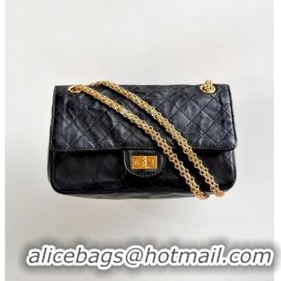 Inexpensive Chanel Handbag 2.55 Sheepskin & Gold-plated metal AS8454 Black