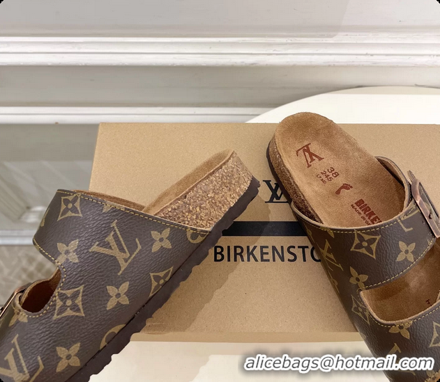 Top Design Louis Vuitton LV Venice Flat Mules Sandals Brown Monogram Canvas 6061603