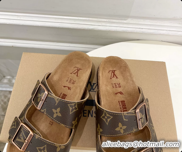 Top Design Louis Vuitton LV Venice Flat Mules Sandals Brown Monogram Canvas 6061603