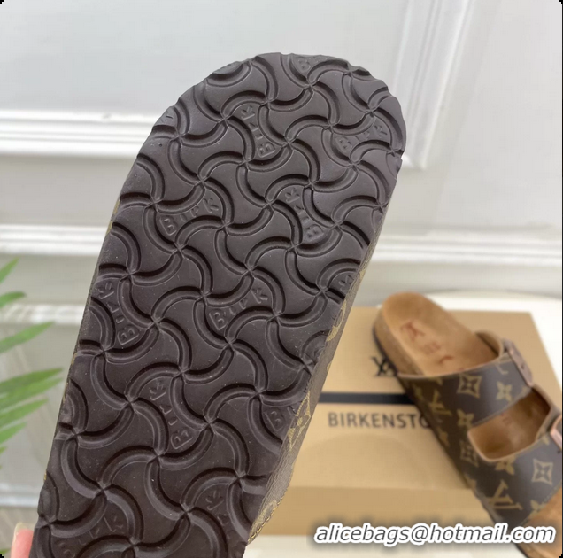 Top Design Louis Vuitton LV Venice Flat Mules Sandals Brown Monogram Canvas 6061603