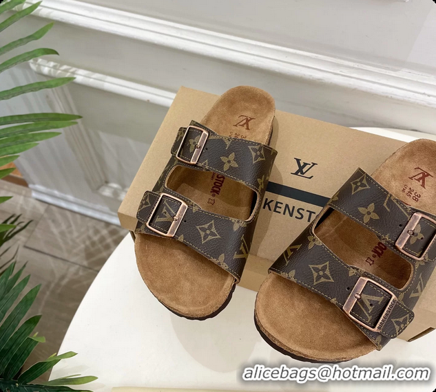 Top Design Louis Vuitton LV Venice Flat Mules Sandals Brown Monogram Canvas 6061603