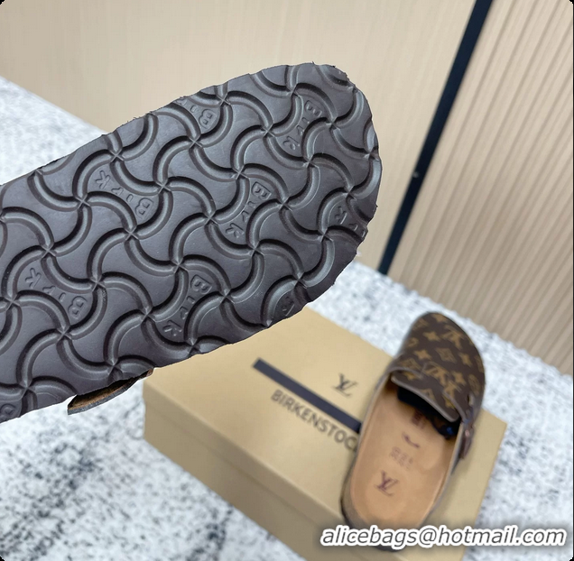 Sumptuous Louis Vuitton LV Cosy Flat Comfort Closed Mule Brown Monogram Leather 6061608