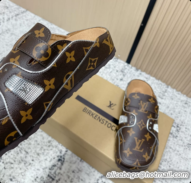 Perfect Louis Vuitton LV Cosy Flat Comfort Closed Mule Black Monogram Leather 6061609