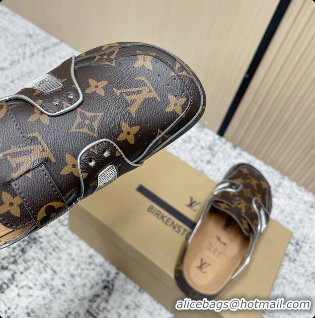 Perfect Louis Vuitton LV Cosy Flat Comfort Closed Mule Black Monogram Leather 6061609