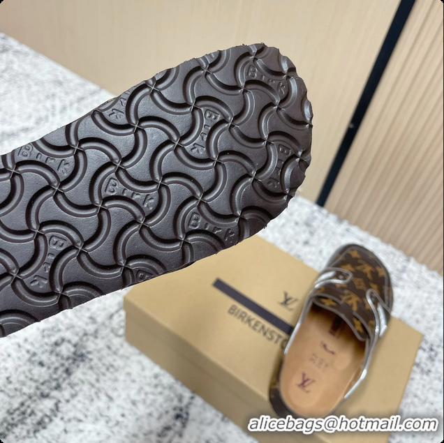 Perfect Louis Vuitton LV Cosy Flat Comfort Closed Mule Black Monogram Leather 6061609