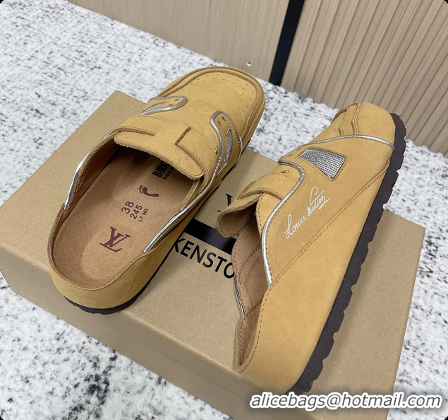 Unique Style Louis Vuitton LV Cosy Flat Comfort Closed Mule Beige Suede Leather 6061610
