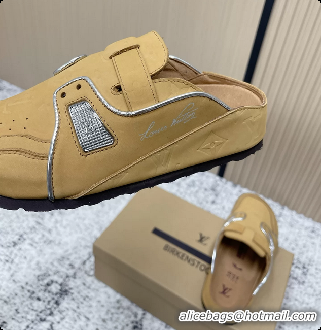 Unique Style Louis Vuitton LV Cosy Flat Comfort Closed Mule Beige Suede Leather 6061610