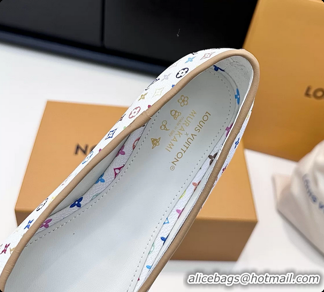 Best Grade Louis Vuitton LVxTM Darling Bow Ballet Flats White Multicolor Monogram Canvas 6061613